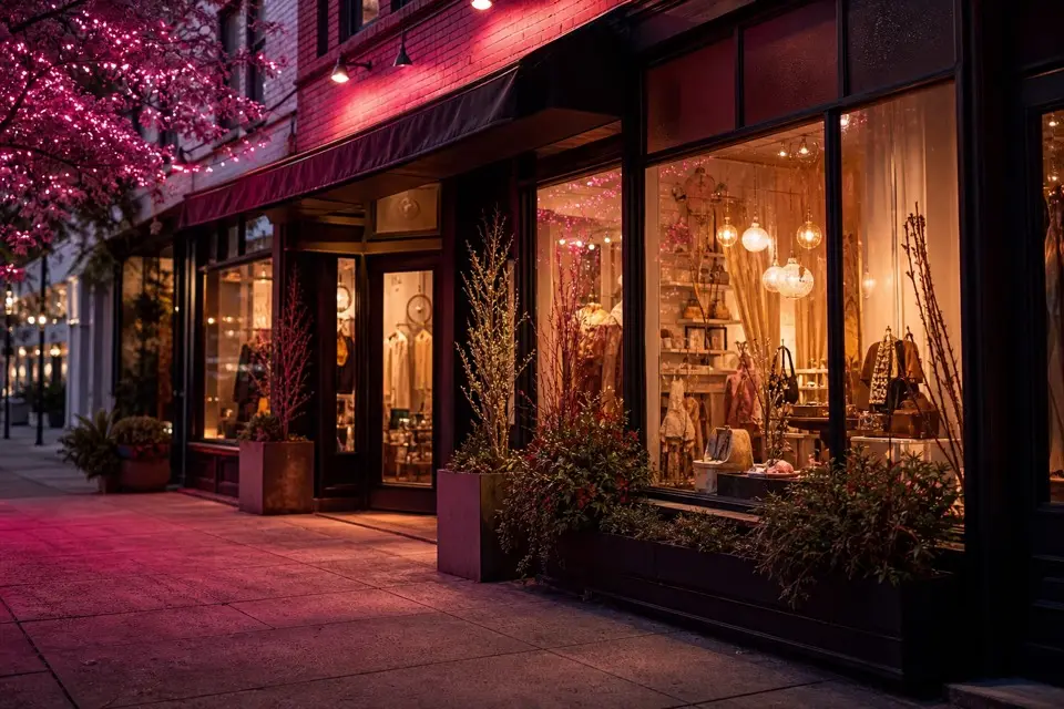 Local shop storefront